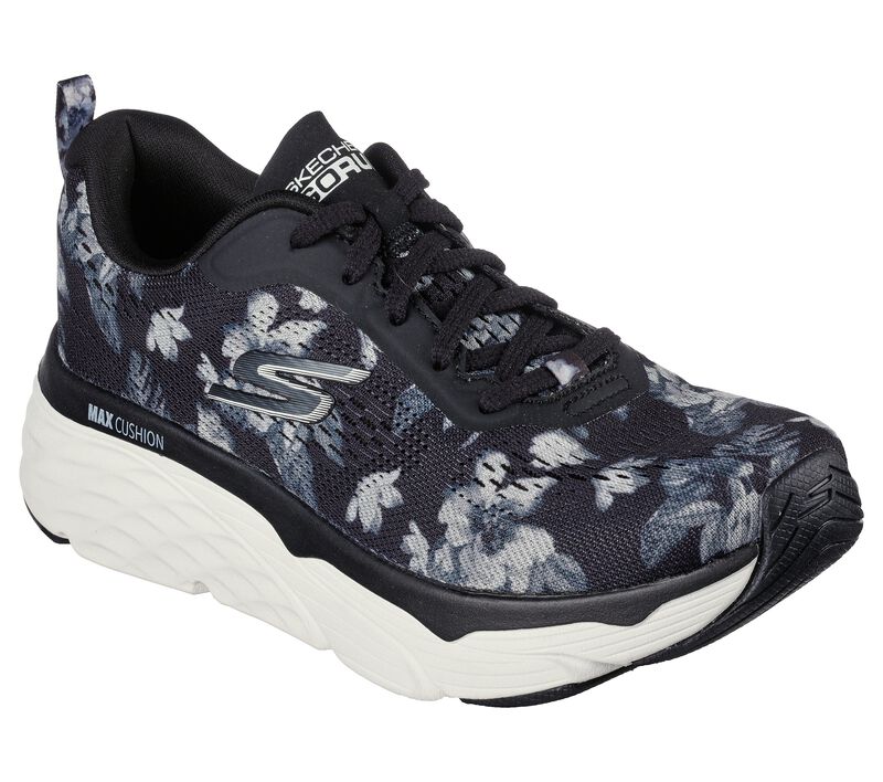 Dámské Sportovní Tenisky Skechers Max Cushioning Elite - Tropic Utopia Černé Bílé | CZ.128562 BKW